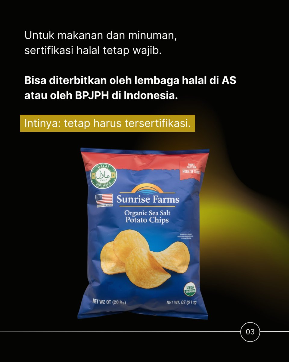 permenmniz's tweet photo. Seskab: Isu produk AS tanpa sertifikasi halal itu TIDAK BENAR. 📢✅
Yuk, jadi netizen yang lebih kritis dan tidak mudah terprovokasi isu yang simpang siur. Selalu pastikan kebenaran informasi melalui kanal resmi pemerintah ya, Teman-teman! #CekFakta #InfoResmi #HalalIndonesia https://t.co/LjOoRvvgn5