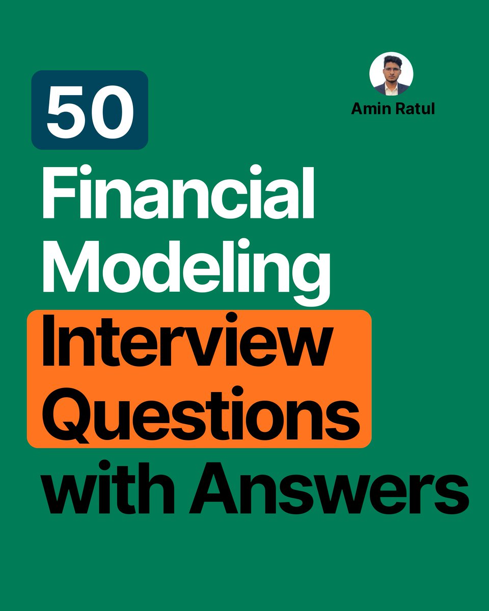 50 Financial Modelling Interview Questions with Answers