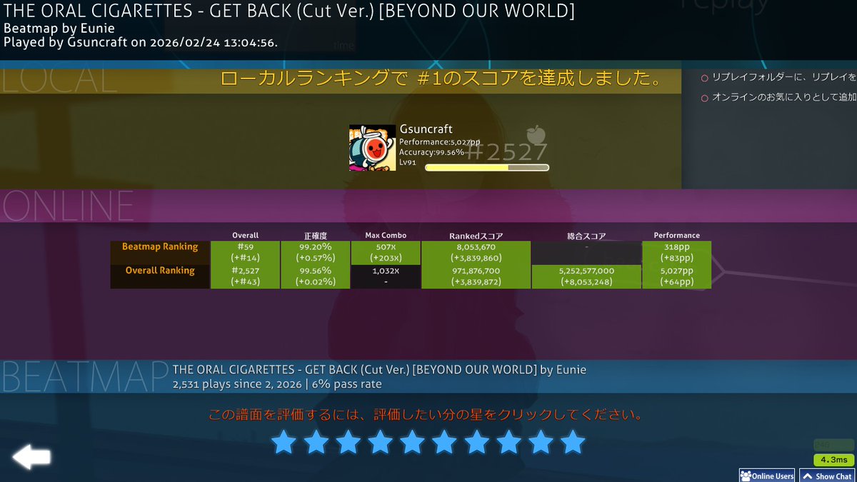 catch 5000ppキタ～～～！！