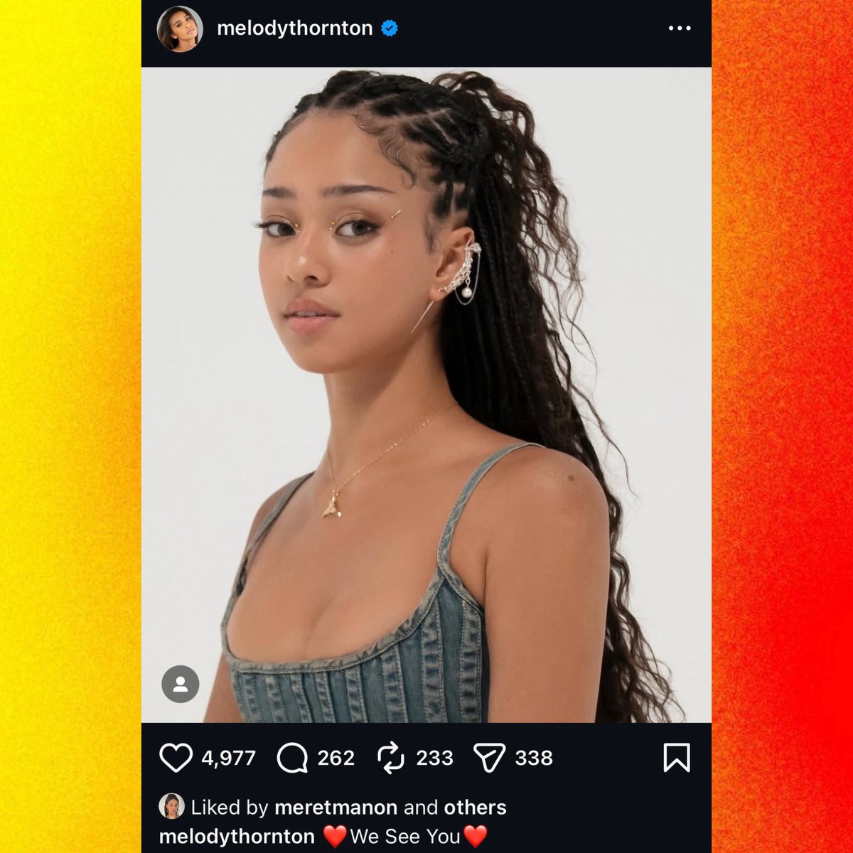 PopCrave's tweet photo. The Pussycat Dolls’ Melody shows love to KATSEYE’s Manon:

“❤️We See You❤️” https://t.co/VNpRWBtJOl