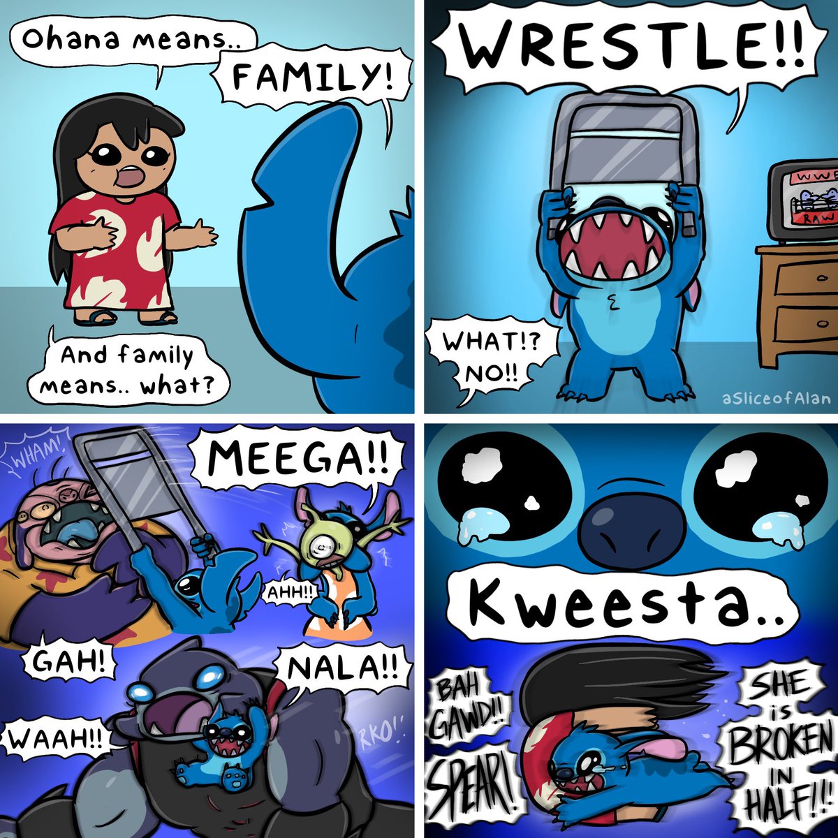 Ohana means WRASSLIN’