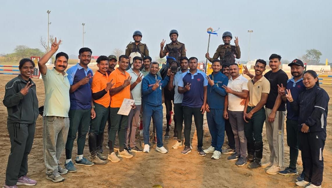 SSB_INDIA's tweet image. 🏇 Another Proud Moment for #SSB!

On Day 8 (22.02.2026) of the 44th All India Police Equestrian Championship &amp;amp; Mounted Police Duty Meet (AIPEC&amp;amp;MPDM) 2025-26 at #BSF Academy, #Tekanpur, Team #SSB clinched 🥈 in Medley Relay.

Medal Winners:

Rider Head Constable (Vety) Surender