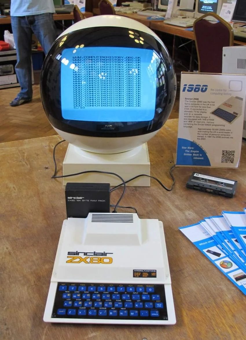 Sinclair ZX80 home computer, a highly collectible item launched in