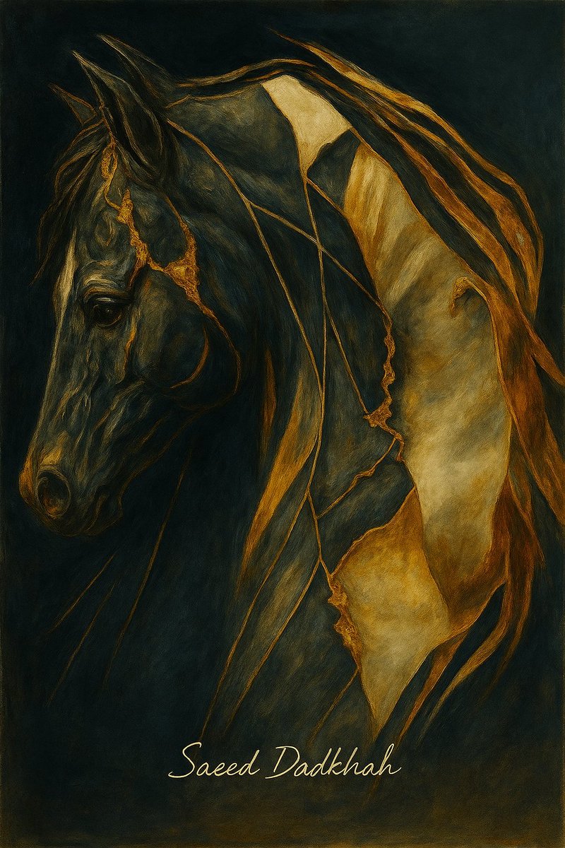 SaeedDadkhahh's tweet photo. A horse. A fracture. A soul.
This isnβt just art β itβs a story carved in gold and shadow.
Hand-painted. Signed. Unforgettable.
#NFTArt #DigitalPainting #HorseArt #AbstractArt #SaeedDadkhah #CryptoArtist #ArtCollector #RareArt #PainterlyStyle #GoldenBrush #EmotionalArt https://t.co/ReiLXVM2gz