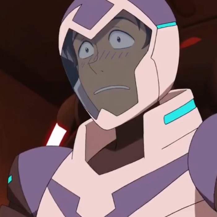 Lance blushes a thread