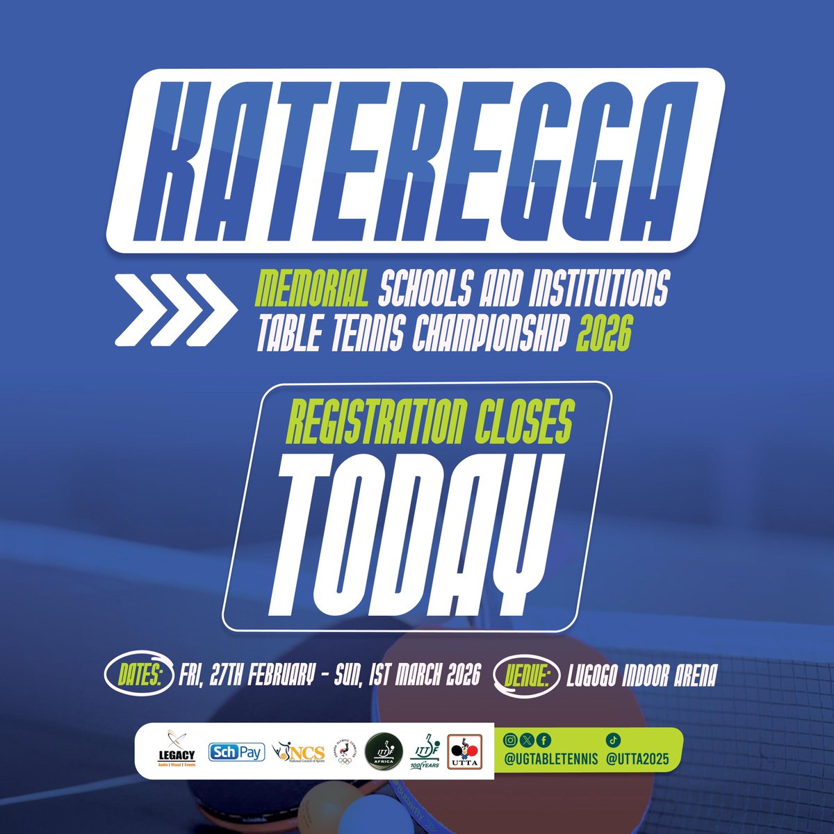 Uganda Table Tennis Association(UTTA) tweet media