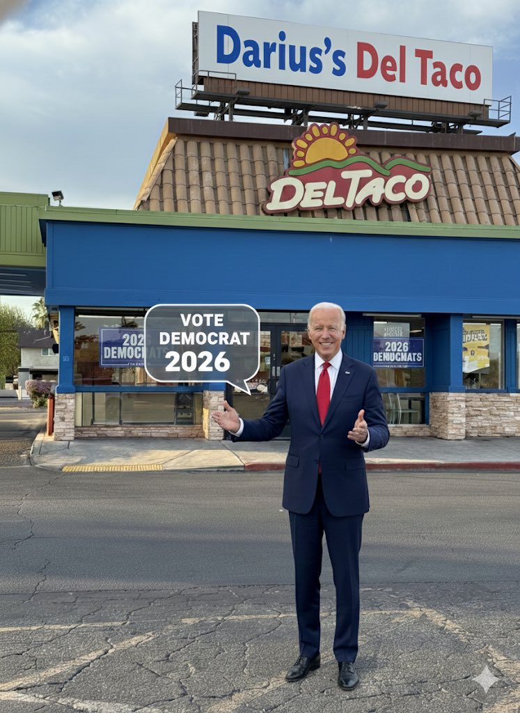#2026Democrats <a href="/JoeBiden/">Joe Biden</a> <a href="/DelTaco/">Del Taco</a> what do you guys think of this?