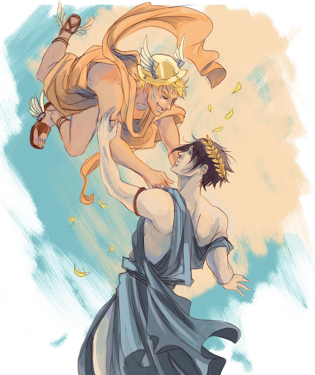 Ok one more Olympus AU for the road 

#sasunaru