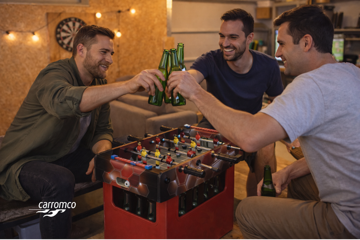 CarromcoGIL's tweet photo. Weekend at the lads’.
Someone puts the crate down.
Someone else says “best of five”.
That’s the evening sorted.
#Foosball #GoodTimes #Carromco https://t.co/rM8hKDmVbr