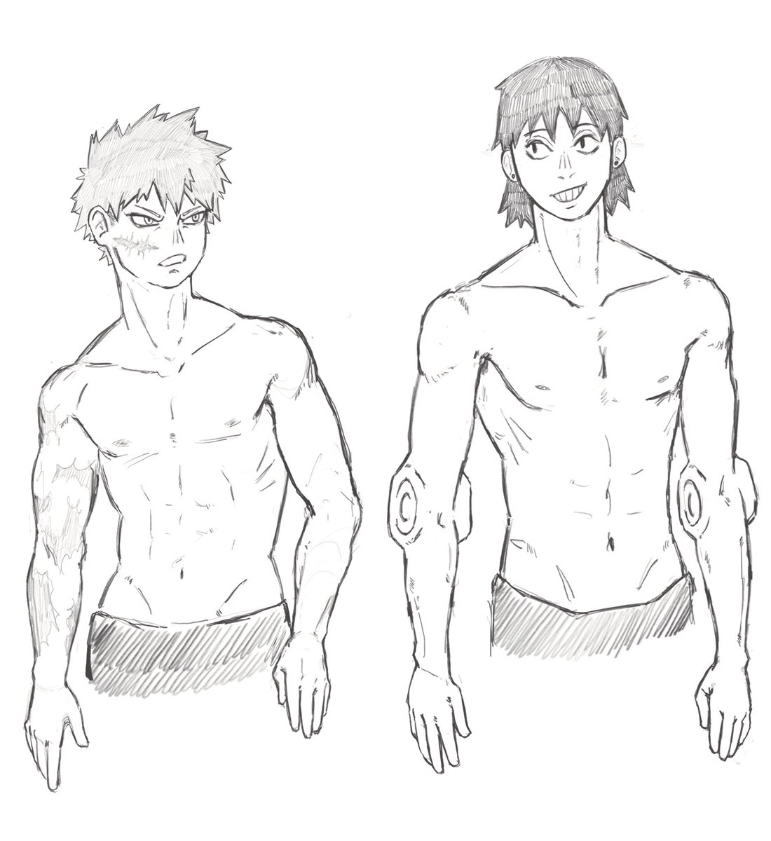 yumyumfruitt's tweet photo. #serobaku body types https://t.co/FF8NeLBmNh