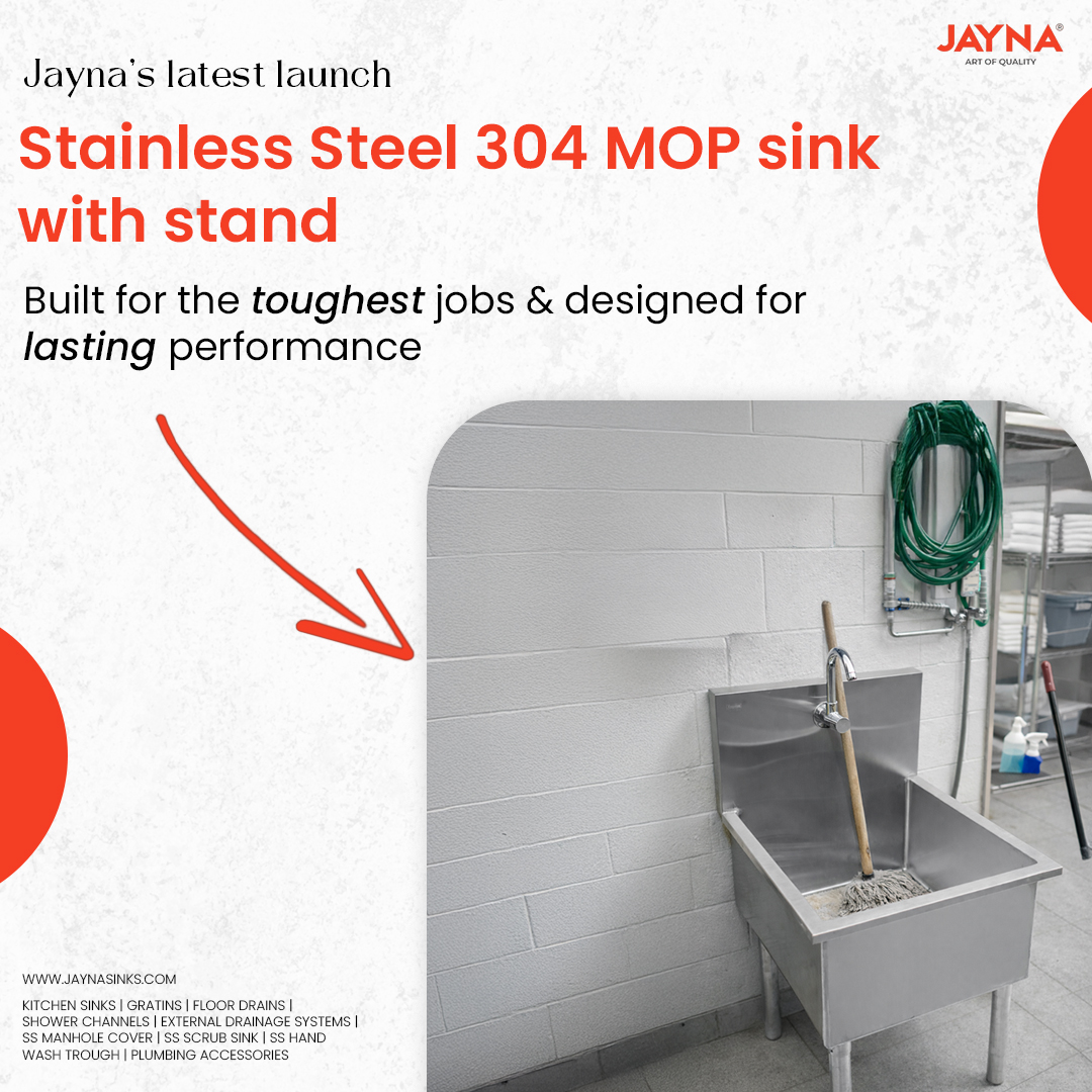 jaynasinks_'s tweet image. Introducing the JAYNA Stainless Steel 304 Grade Mop Sink with Stand — built for heavy-duty cleaning and long-lasting durability. Corrosion-resistant, easy to maintain, and ideal for commercial &amp;amp; industrial spaces.
#JaynaSinks #CraftingElegance #stainlesssteel #utilitysink