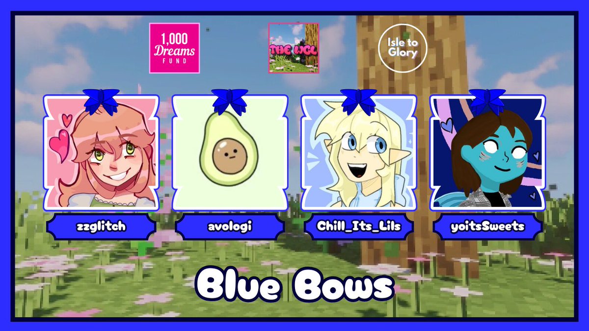 TheWCL_'s tweet photo. 🌷Announcing Blue Bows 💙🎀
@zzglitchh @Avologi_ @Chill_Its_Lils @yoitssweets 

Watch them play in WCL x ITG raising money towards @1000DreamsFund  on March 7th @ 7 PM GMT / 2 PM EST ⚔️🩷 https://t.co/TY5XzNi0Dd