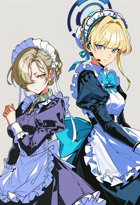 #ブルーアーカイブクロスオーバー アズールレーンのシェフィールド と ブルーアーカイブのトキ 雰囲気 似 て る