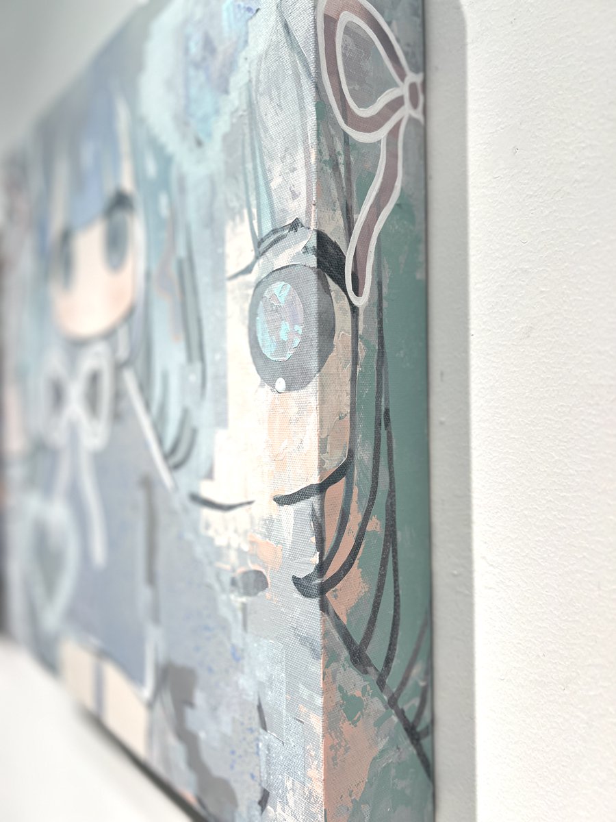 OMOTESANDO】 Portrait no.78 Acrylic on canvas 41×41×6.2cm 2026年