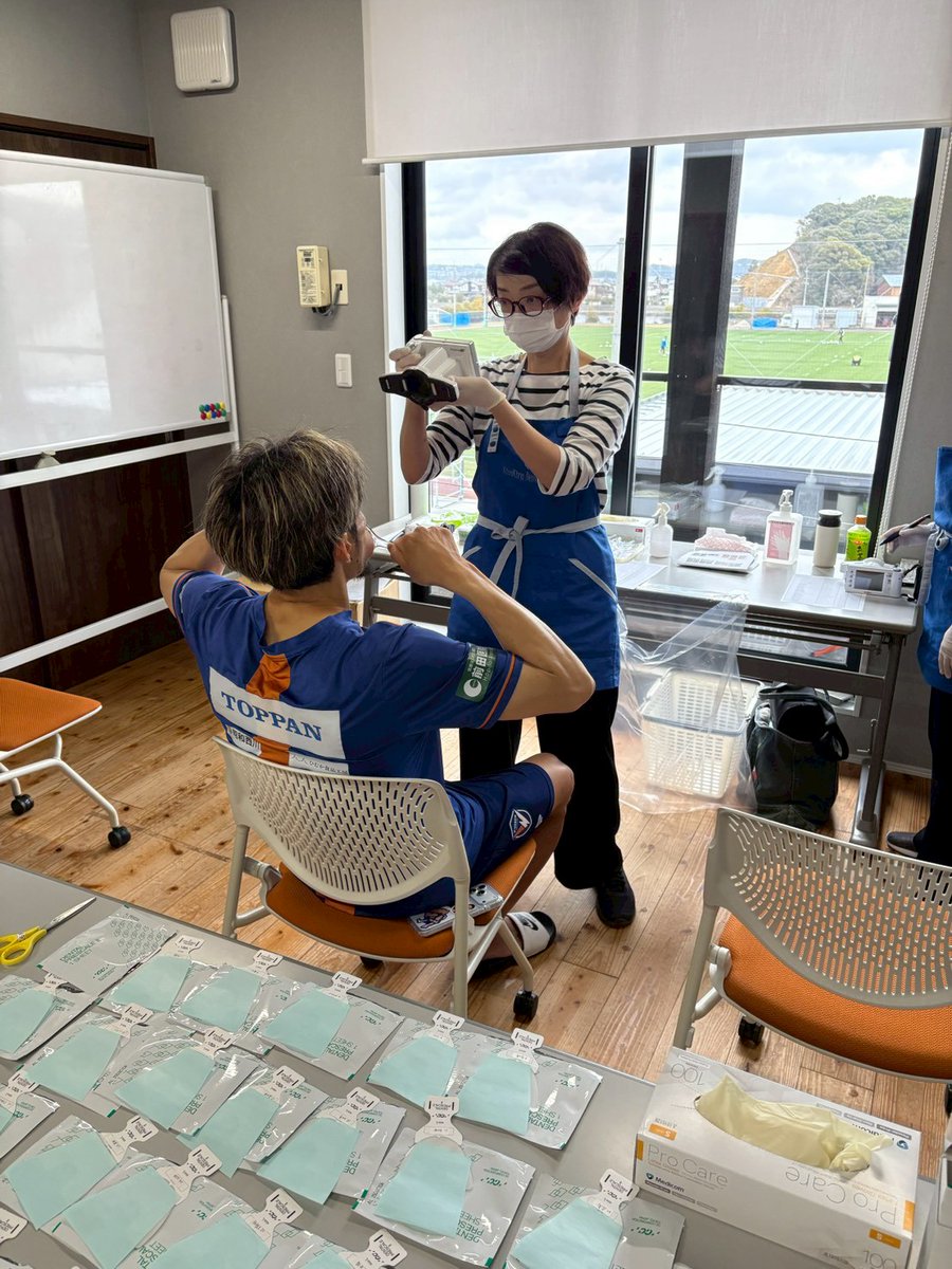 🔷🔶 今年も長崎県歯科医師会の皆様に選手・スタッフの歯科検診を実施