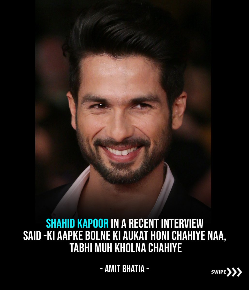 amitbhatia1509's tweet photo. Shahid Kapoor Claps Back at Trolls! ✨
"Shahid Kapoor just set the record straight—trolls need some aukat before speaking!
🙌 A phenomenal actor who needs no validation, reminding everyone: respect art, skip unnecessary trolling. 💥
#ShahidKapoor #NoToTrolls #RespectArt #BollywoodStar #ActorWithClass #CelebrityWisdom"