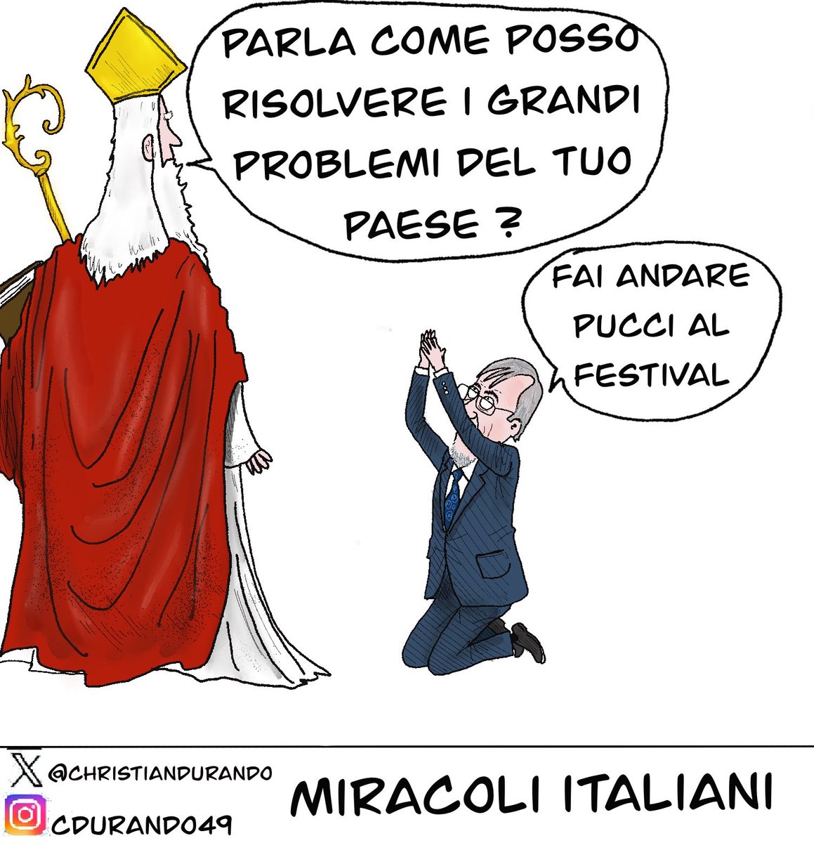 Ignazio  #LaRussa si aspetta da parte di Carlo Conti un gesto per...sì Andrea #Pucci "ci sono tanti modi per ripagarlo...al conduttore trovarne uno"...
a parte le tante obiezioni sul caso, ma davvero la seconda carica dello Stato non ha ALTRO da fare? #Sanremo2026