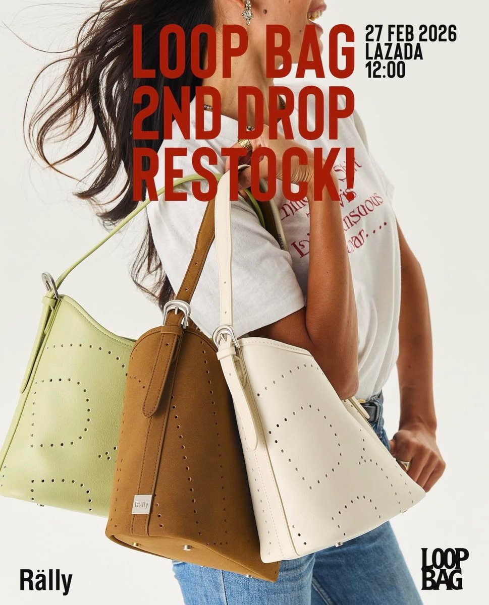 Rallymovementup's tweet photo. RESTOCK ! กระเป๋า Rally Loop Bag ทั้ง 3สี 🤎💚🤍✨
เปิดจำหน่าย 27/2 เวลา 12.00น.⏰

𝐋𝐢𝐧𝐤 สั่งซื้อ 🛒  ( แยกสี )
🤎 https://t.co/OHkwmhkd3a
💚 https://t.co/e0sUiM0Z8Y
🤍 https://t.co/LEr8G36q4T

( เข้าไปกดหัวใจ เพิ่มสีที่ชอบรอไว้เลย )

#rallymovement #rallyloopbag https://t.co/t5nvMAQoHM