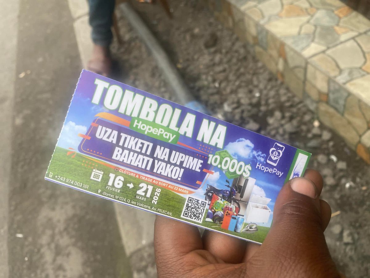 #Goma : TOMBOLA NA HOPEPAY ça semble être l'arnaque de l'année
<a href="/Katsuva_R/">Rodriguez Katsuva</a> t'en dis quoi ? C'est lorsque la population sera arnaqué que tu vas en parler ? Il faut que tu parles pendant qu'il est temps