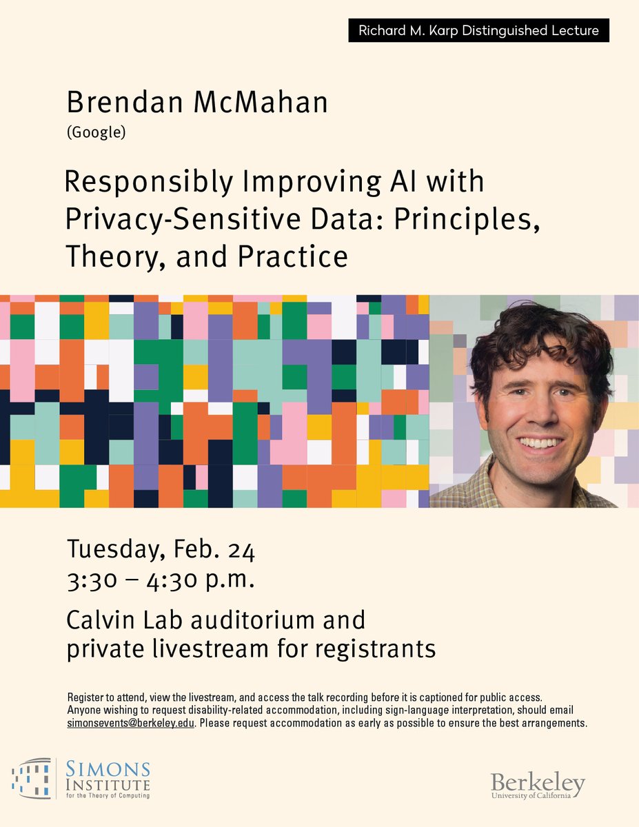 Simons Institute for the Theory of Computing tweet media