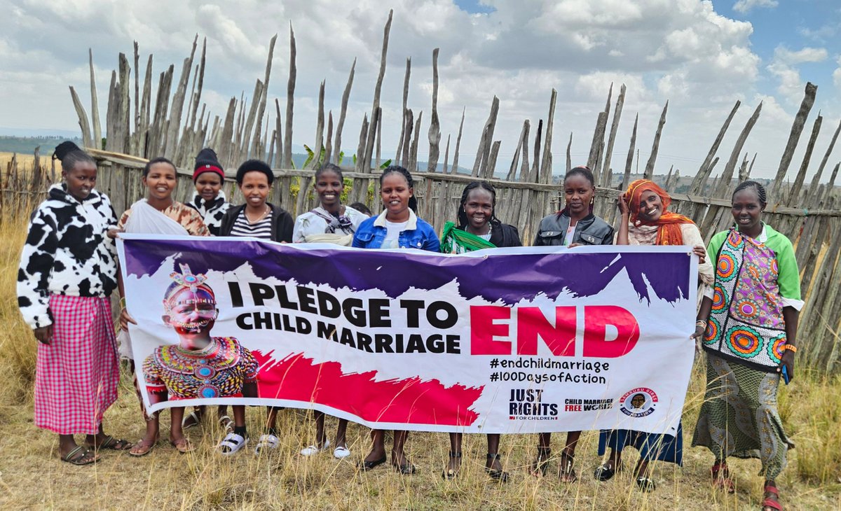 SamburuGirlsFDN's tweet photo. Together, community members are standing up for girls’ rights and calling for an end to child marriage. Their unity shows a shared commitment to protecting childhood and ensuring every girl can grow, learn, and thrive.
#100daysofaction #wepledge #childmarriagefreeworld https://t.co/NnB7vgrF1t