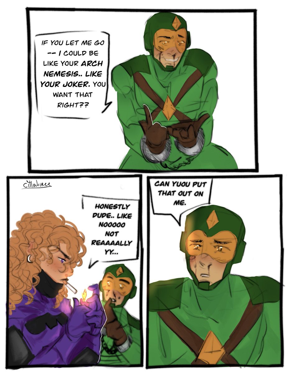 citlaliiree's tweet image. not a ship but remembered that kite man scene 😭😭 had to doodle this quickly

#stephaniebrown #kiteman #kitemanshow 

(i dont think she'd smoke, but it fit the joke)