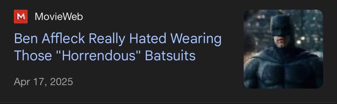 MattTalksMoviez's tweet photo. @BatfleckMovie I think Ben Affleck would disagree https://t.co/H2lNDapgGO