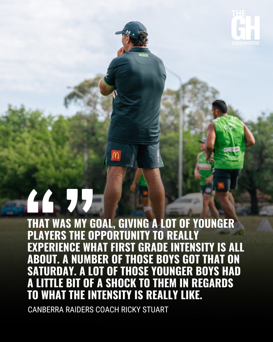Shock to the system: Ricky Stuart hardens young Raiders ahead of a long season. Read our story, watch the video 🏉📰📺👉 ow.ly/jCz850YkPb7

#NRL #WeAreRaiders #Canberra #Raiders #CanberraRaiders