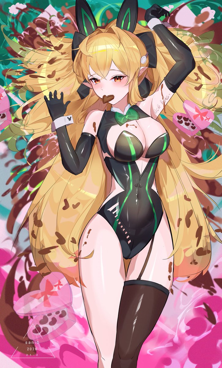 GooSanyo's tweet photo. Happy valentines day! 🥰💝 Ehem* it was late I know. 
#guardiantales 
#fanart 
#ガデテル
#가디언테일즈 https://t.co/zAManMTpb4