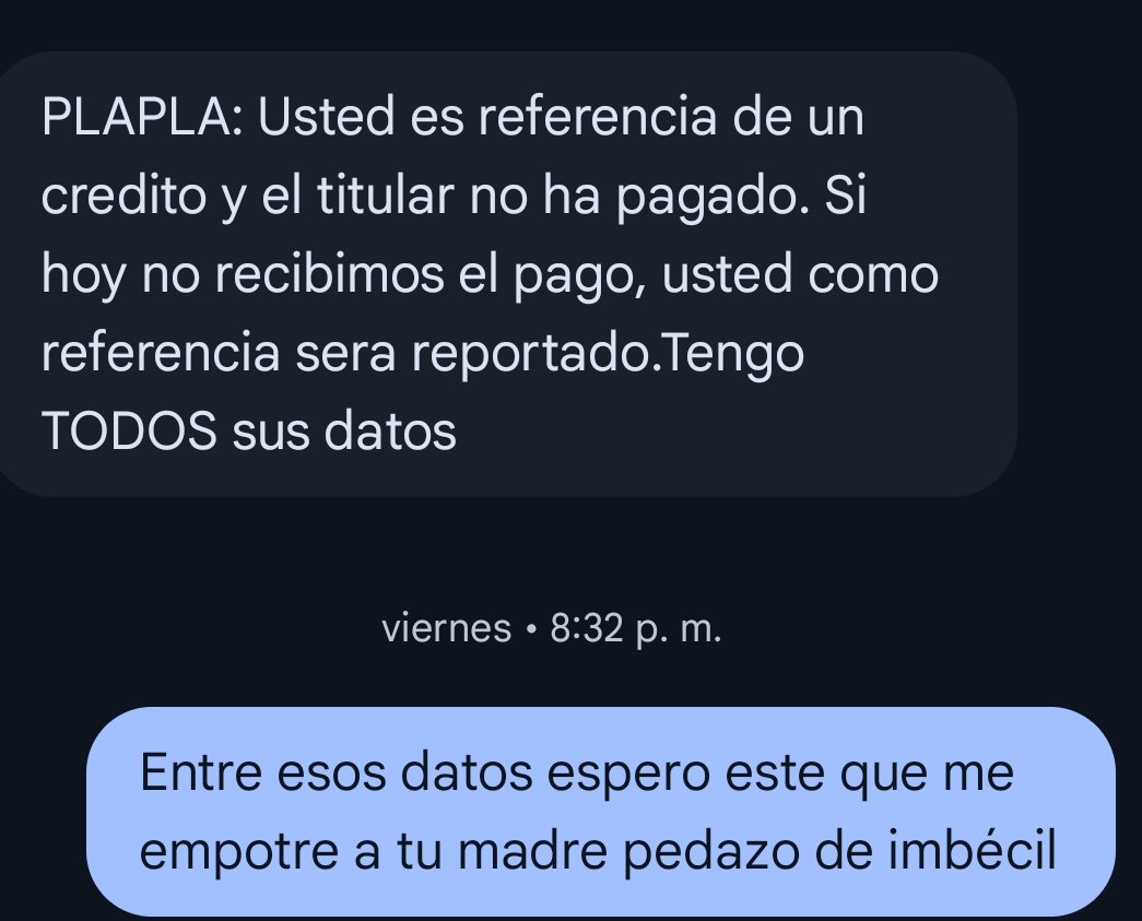 Intentaron estafar a mi hermano y como sacaron mi número me la quisieron aplicar así que los mande a la burguer