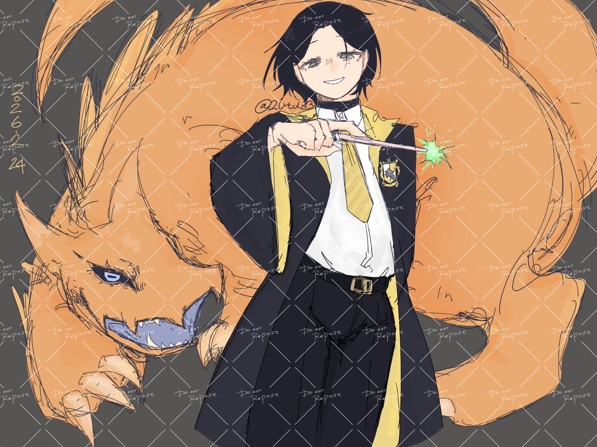 2utou3's tweet photo. 創作ホグワーツ生
#イラスト https://t.co/JtatiQ6J06