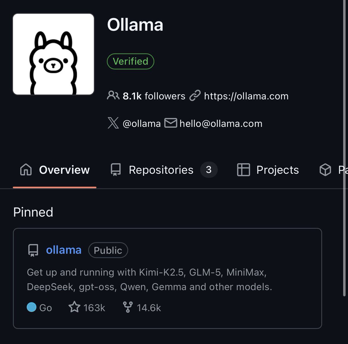 Dittoloves_you's tweet photo. $OLLAMA @ollama has also one of the strongest GitHub presence in the space as well similar to the likes of @openclaw 

$openclaw https://t.co/IyvgxzMuDl