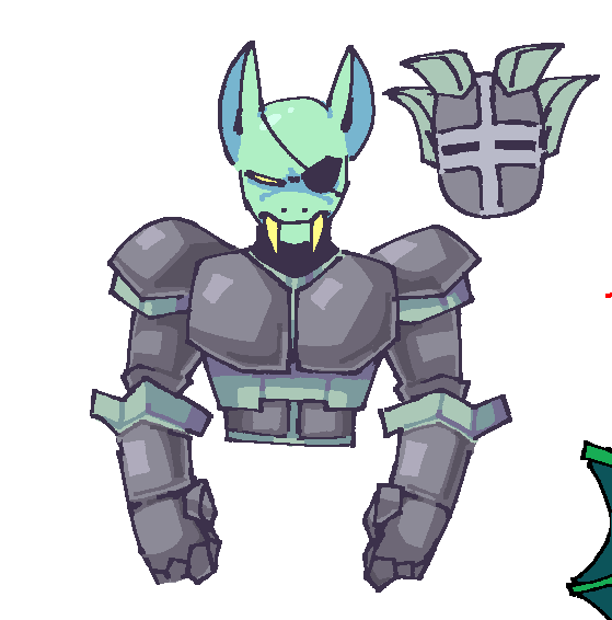 "fisheyn"?? like, fishron, fish eye? undyne??? ( he should have a cool fin mohawk )