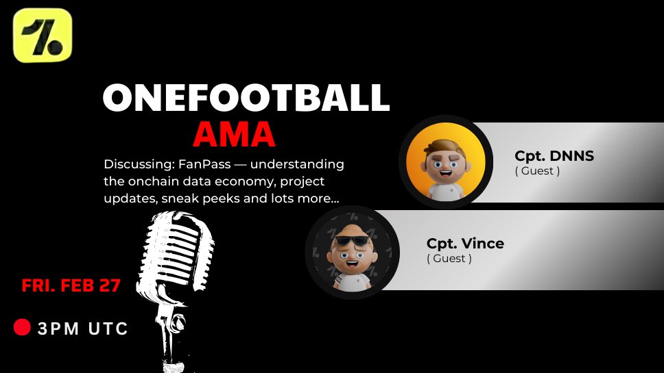GM to my #Onefootball family, wishing y'all a stress free Tuesday.
As we look towards the forthcoming AMA with  <a href="/chokmahxbt/">Chokmah</a>, I'll employ you to make ready your questions as <a href="/_viN040/">vince.football</a> nd <a href="/dnns_eth/">dnns</a> dishes out the next big leap of <a href="/OneFootball/">OneFootball</a> nd <a href="/ofc_the_club/">OneFootball Club</a> The "#Fanpass"

$OFC 🔥