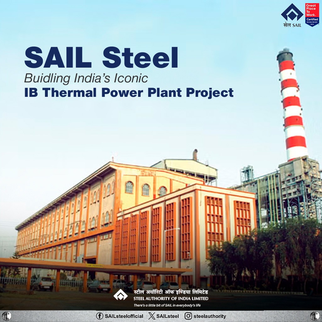 SAILsteel's tweet image. SAIL Steel Building India’s iconic projects with strength and reliability.
Proud to support the IB Thermal Power Plant Project, powering progress and fueling the nation’s growth.

#SAILSteel #BuildingIndiasIconicProjects #IBThermalPowerPlant #PoweringIndia #NationBuilding