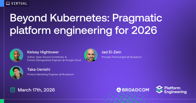 vmwarensxcloud's tweet photo. Webinar: A Reality Check on Platform Engineering with Kelsey Hightower https://t.co/mcUjnXanMW https://t.co/SUTXXjtwor