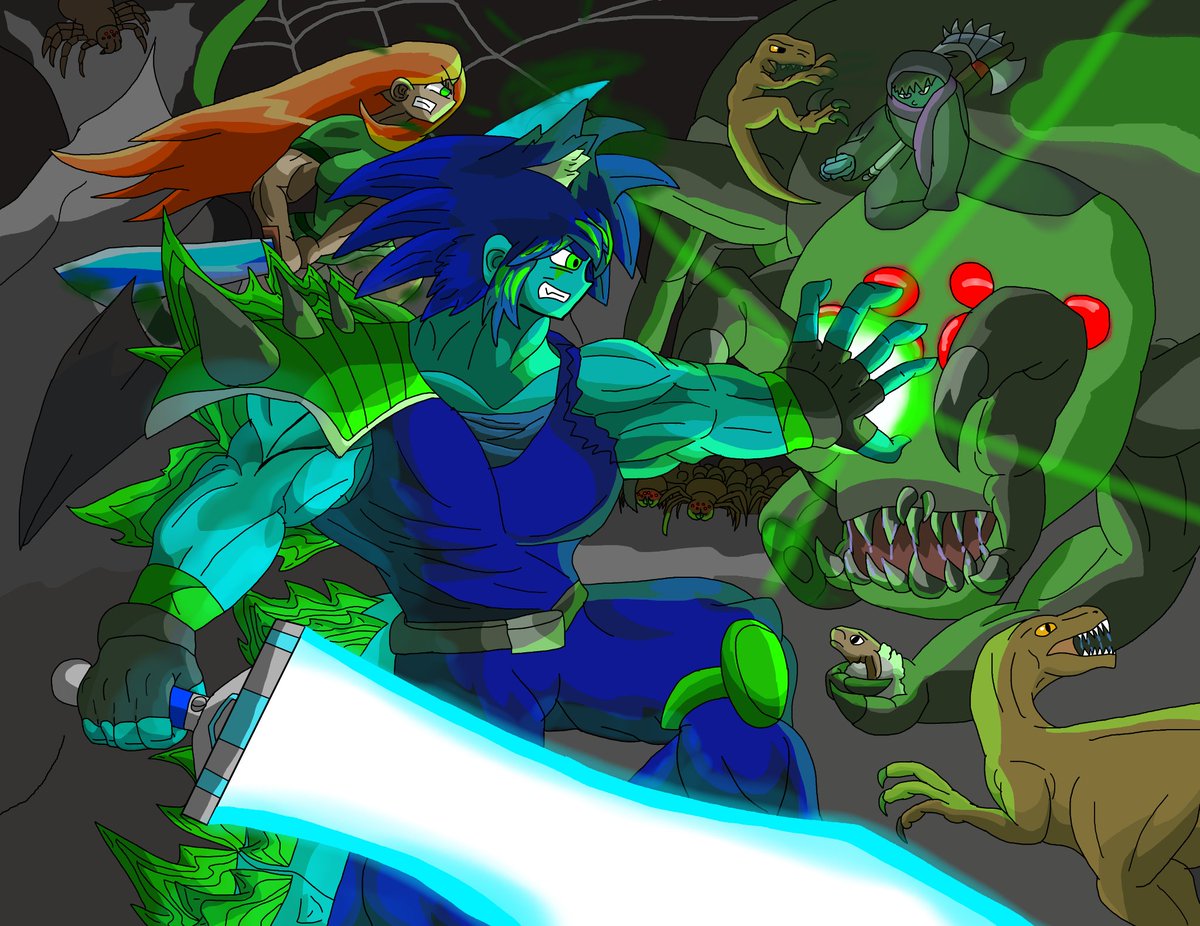 GGDINOSAURS and Alex vs Cola and Spider Queen.

#Minecraft #Anime #OC #DragonBall #Godzilla #Kaiju #Yokai #Jurassic_World #Battle