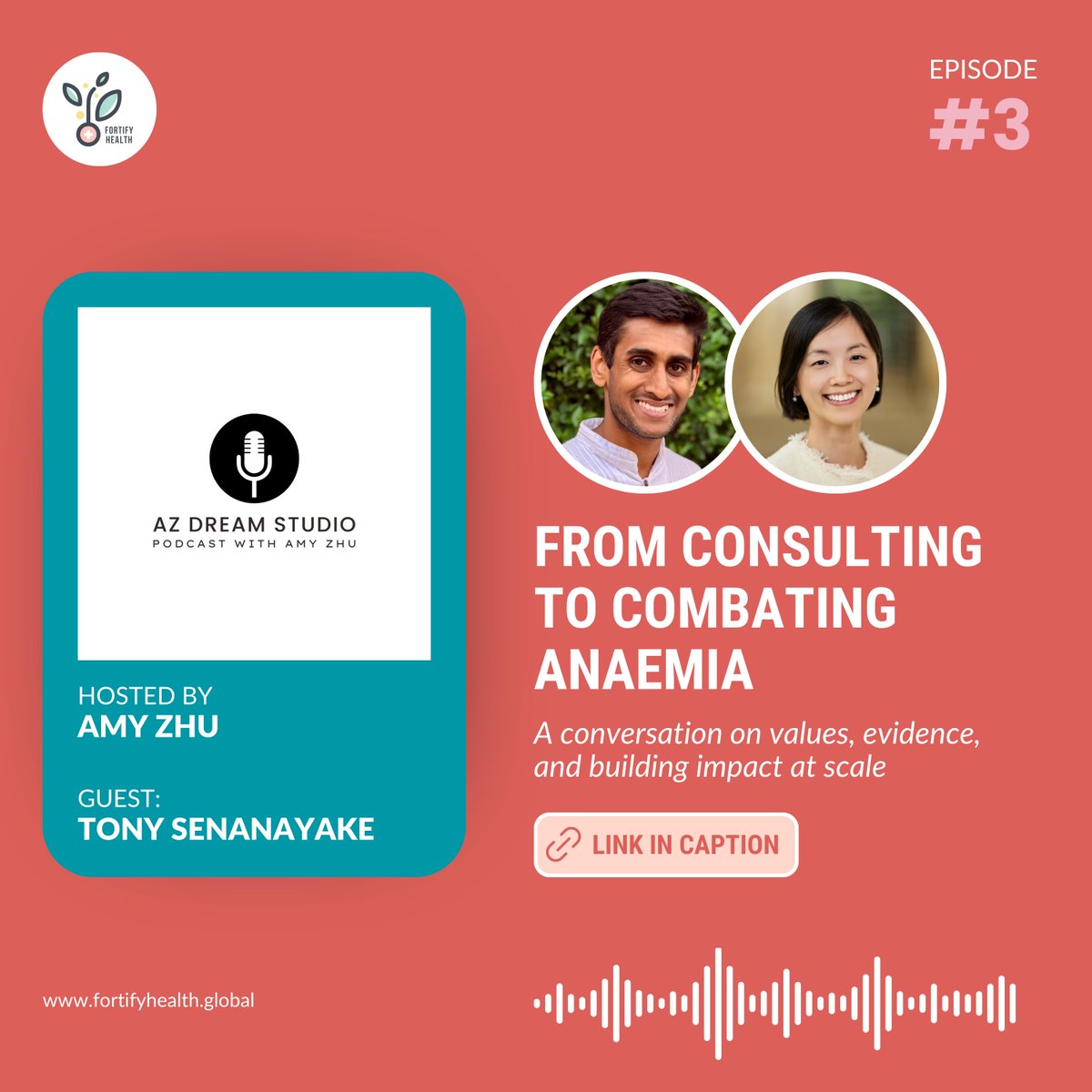 Tony Senanayake, CEO of Fortify Health, joined Amy Zhu on the AZ Dream Studio podcast to reflect on his journey from consulting to public health leadership.

Listen on Spotify: open.spotify.com/episode/1sJXN4…