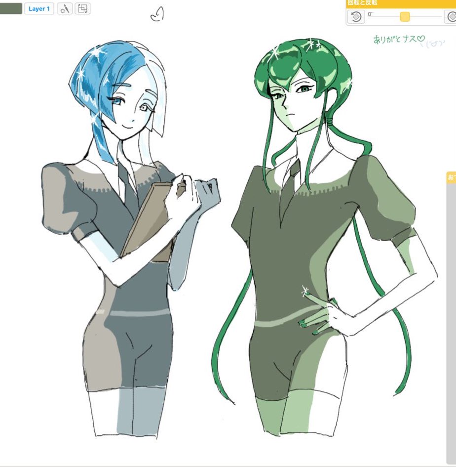 原作見ながら絵チャした