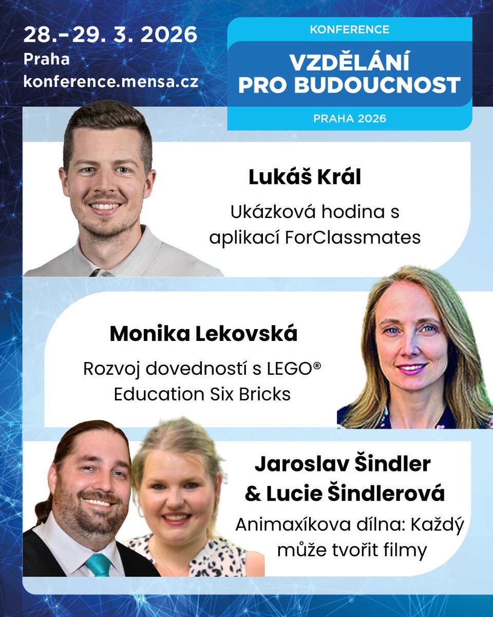 Představujeme další přednášející na konferenci Vzdělání pro budoucnost (28. - 29. 3. 2026, Praha).