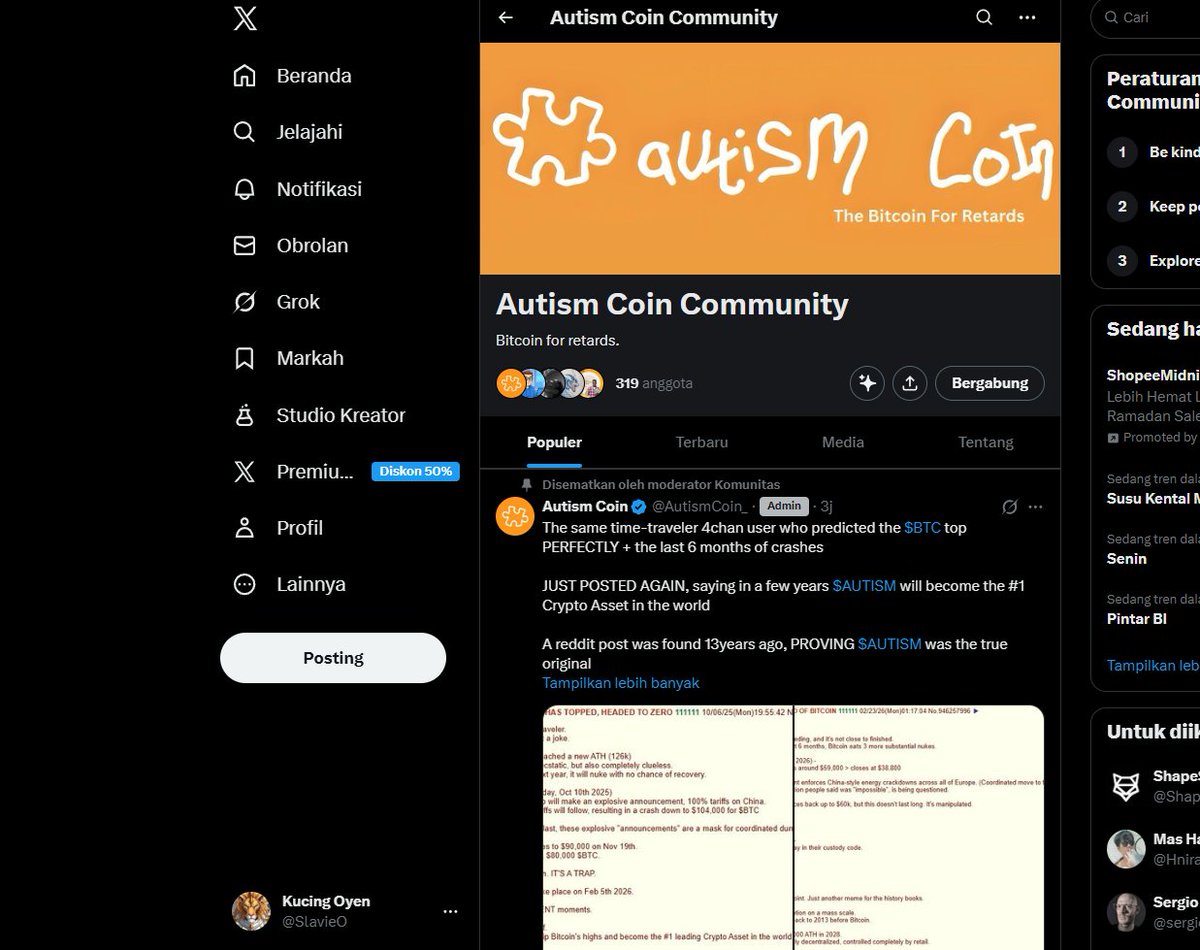 SlavieO's tweet photo. @webeeu @AutismCoin_ done https://t.co/LHOMRQWhRj
