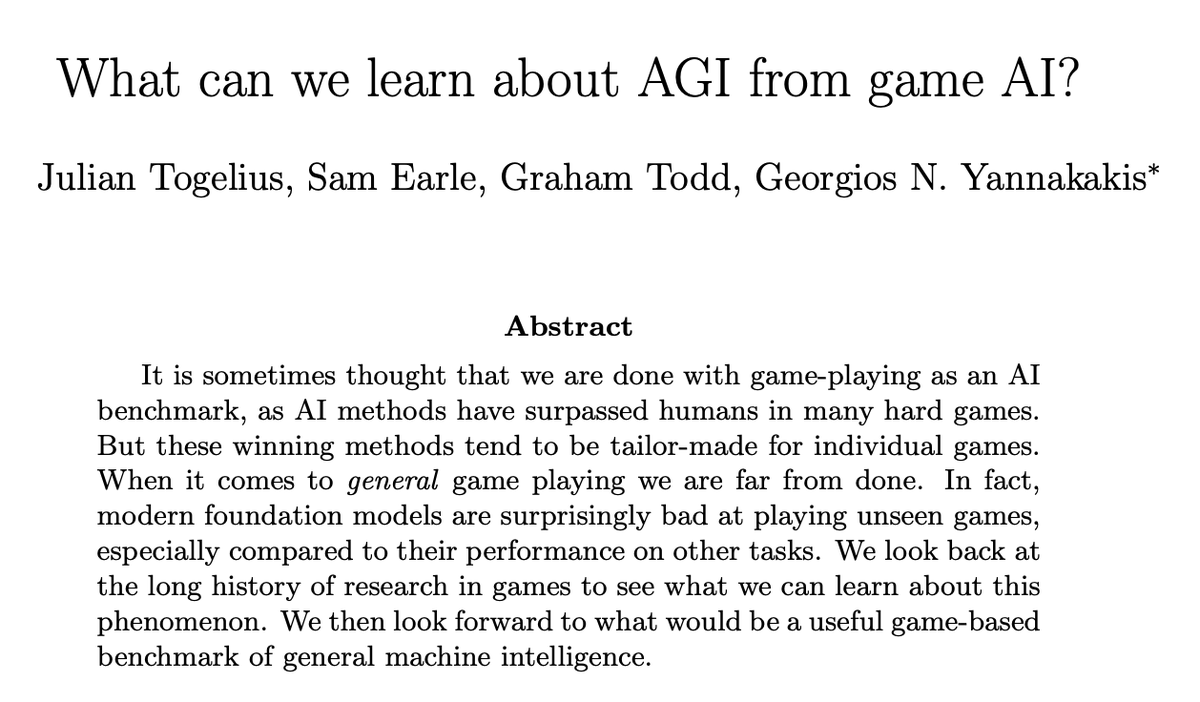 Julian Togelius tweet media