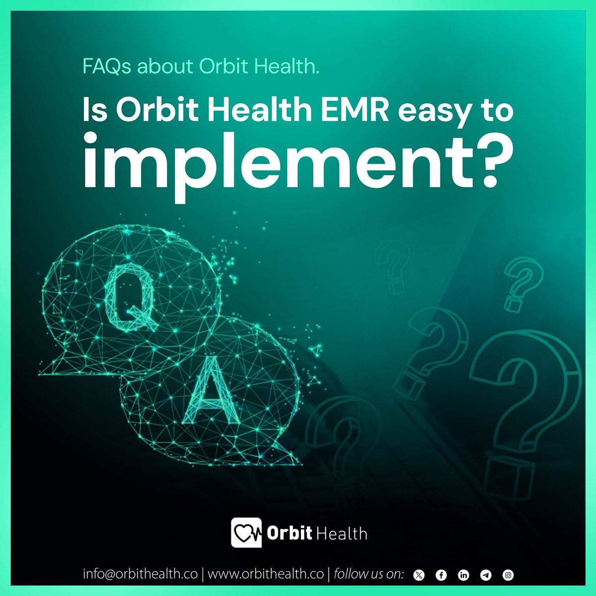 ❓ Is Orbit Health EMR easy to implement?

The short answer: Yes. 

The long answer: We provide fast setup, intuitive training, and 24/7 ongoing support to ensure your team never misses a beat. 🩺

Easy setup. Full support. Better care.

#OrbitHealth #HealthTech #EMR