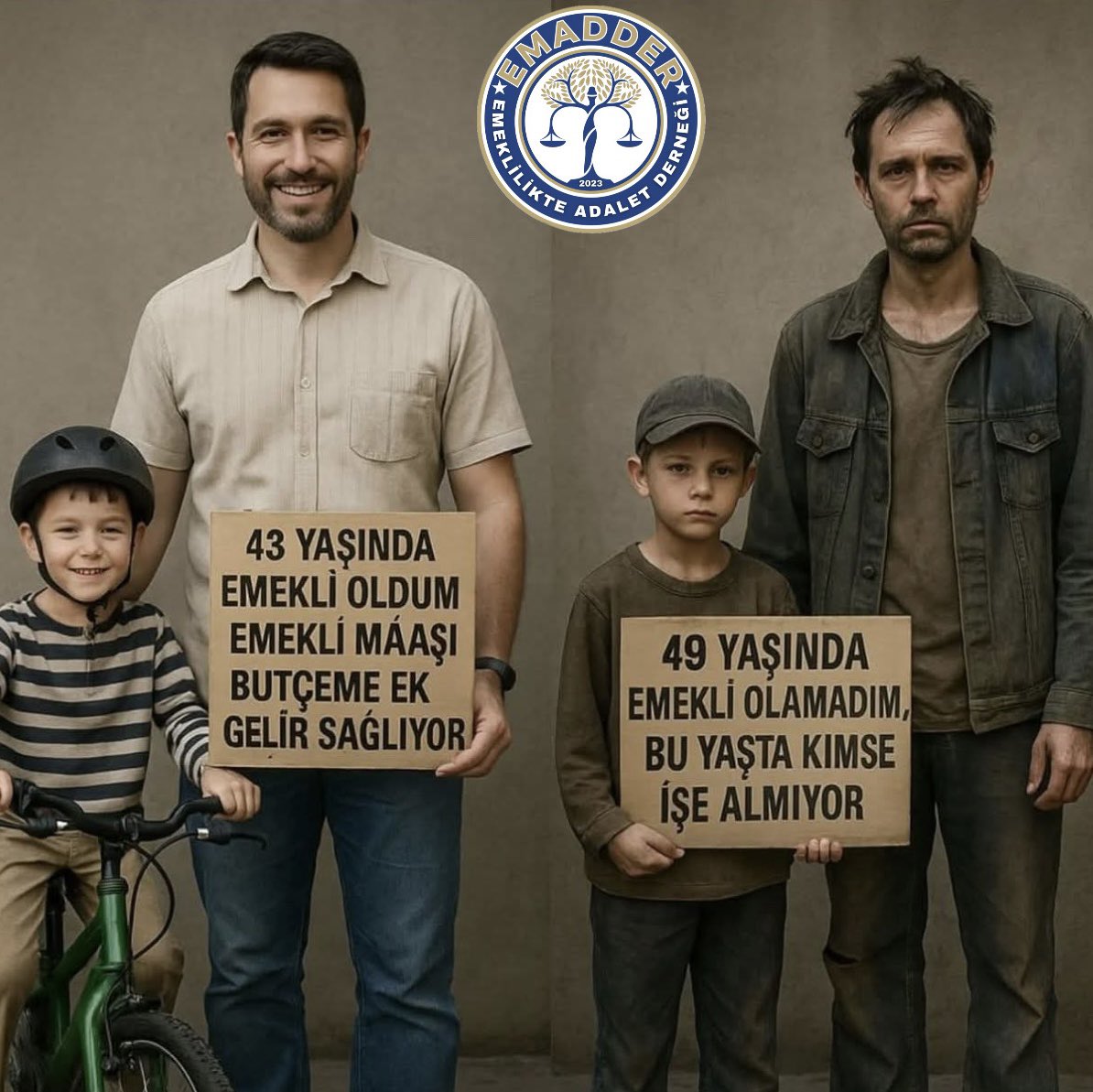 Günaydın Gökhan Bey <a href="/gkayis/">Gokhan Kayis</a> 

Bugün açıklanan rakamlarda #AçlıkSınırı  yükselirken, 8 Eylül sonrası işe giren milyonlara “17-20 sene daha çalış” demek adalet değildir.

Aynı işi yapıp daha fazla prim ödeyip, daha geç emekli olmak; bu sadece yaş meselesi değil geçim meselesidir.