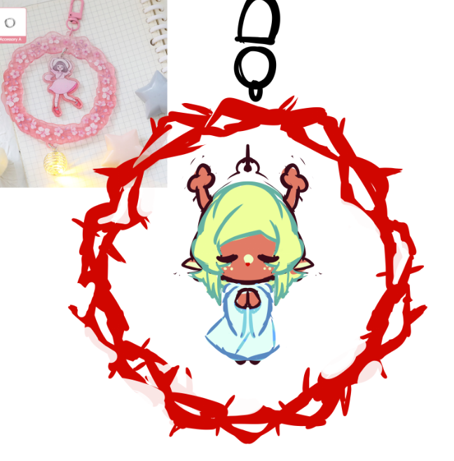 another noelle keychain concept yay