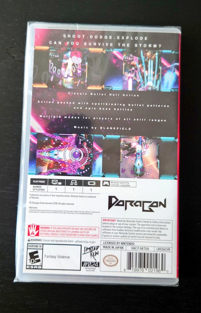 今日の購入品は、Nintendo Switchの『Danmaku Unlimited 3 (弾幕