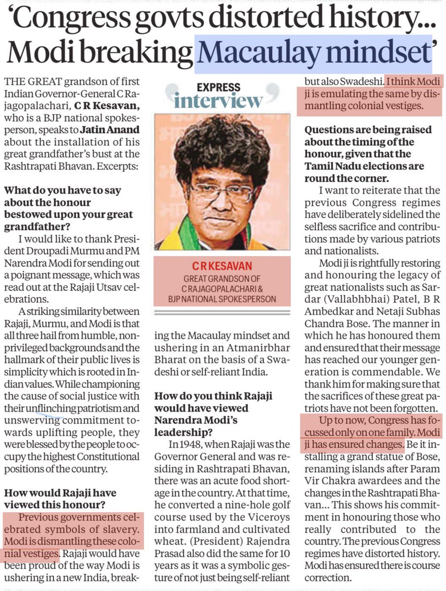 ✅ 1950: Rajaji Salai, Madras
✅ 1952: Rajajinagar, Bangalore
✅ 1953: Rajaji Hall, Madras
✅ 1954: Rajaji Marg, Delhi
✅ 1955: Rajaji Road, Bombay
✅ 1956: Rajaji Memorial, Madras
✅ 1965: Rajaji Hospital, Madurai
✅ 1983: Rajaji National Park, UP

Congress did not forget C.