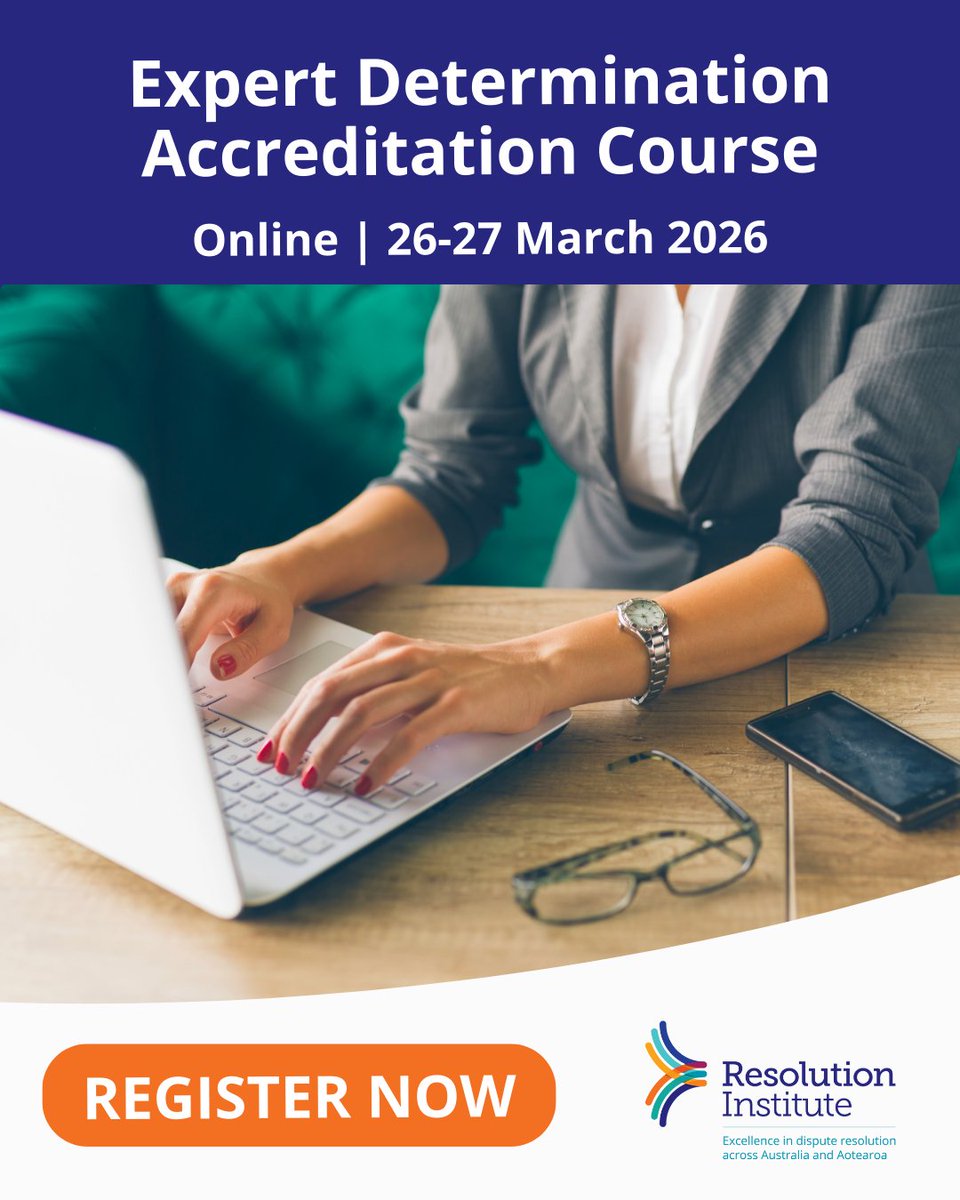 Resolution Institute - dispute resolvers tweet media