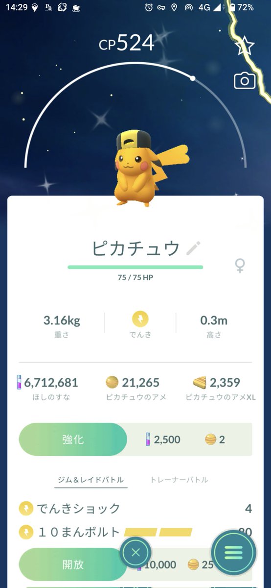 今日は午後半休からの粉瘤オペ🥲
病院までの道中にレイドやってみたら…焦げたw

では、斬られに参る！

#ポケモンGO