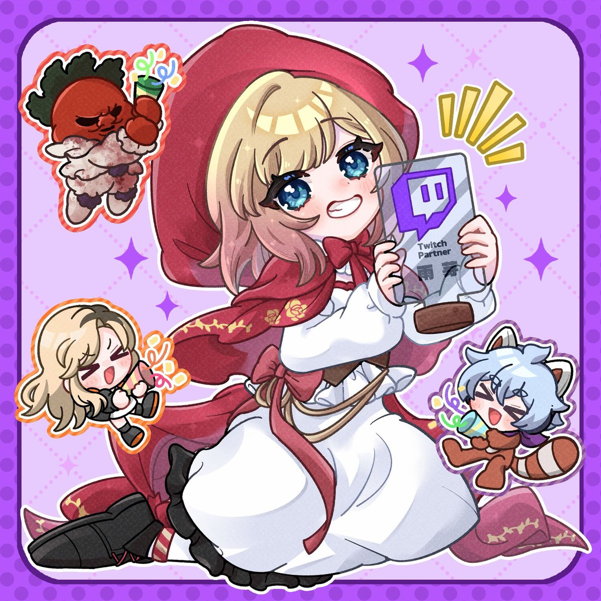 ﾟご報告です.*・ﾟ 本日Twitch Partnerになりました🥹 本当に本当に